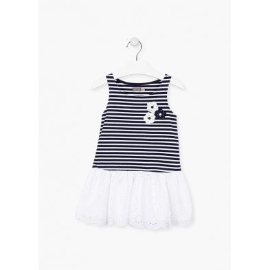 VESTIDO SIN MANGAS A RAYAS VESTIDO SIN MANGAS A RAYAS