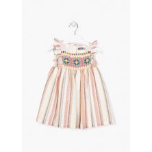 VESTIDO ALGODON CON VOLANTES EN MANGAS