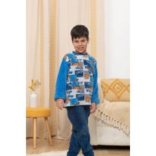 Pijama invierno infantil niño Kinanit Marino/Azul