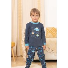 Pijama invierno infantil niño Kinanit Marino
